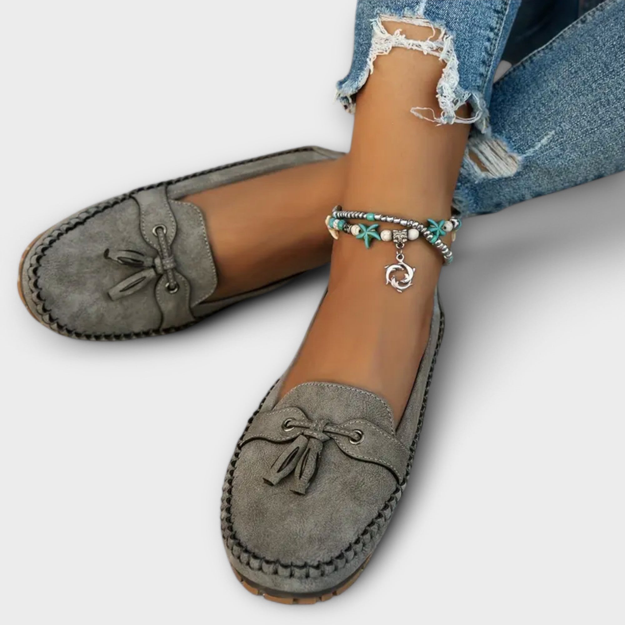 Teresa - Mocassins de pele