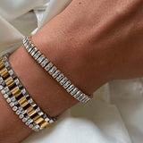 Pulseira de Rivière Baguette