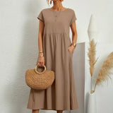 Gabriela - Vestido Elegante Midi Fluído Intemporal