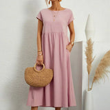 Gabriela - Vestido Elegante Midi Fluído Intemporal