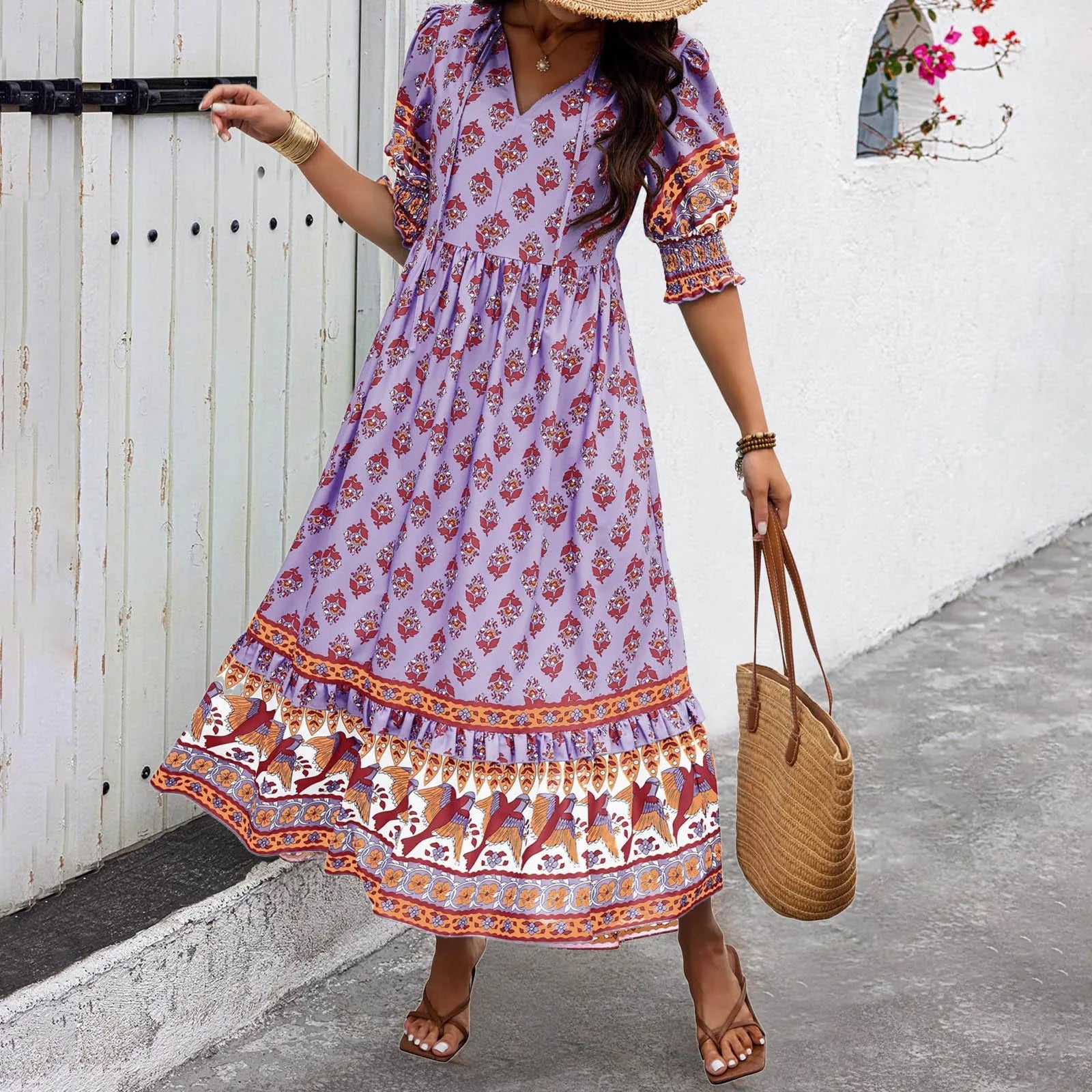 Angela - Vestido Boho Elegante