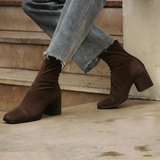 Botas em Camurça com Salto - Aurora